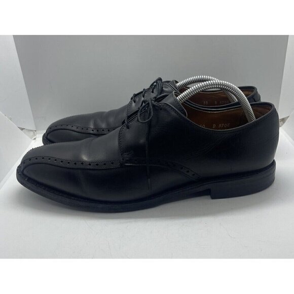 Allen Edmonds Men\'s Wendell Black Leather Bicycle Toe Shoes Oxfords Size 10D main image 6